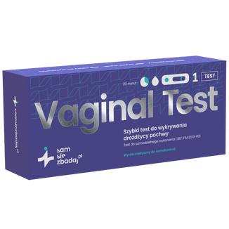 Sam się zbadaj Vaginal Test, szybki test do wykrywania drożdżycy pochwy, 1 sztuka - zdjęcie produktu