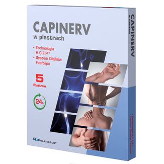 Capinerv, plastry, 5 sztuk USZKODZONE OPAKOWANIE - zdjęcie produktu