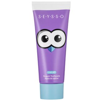 Seysso Kids Penguin, pasta do zębów dla dzieci, z fluorem, 0-6 lat, 75 ml - zdjęcie produktu