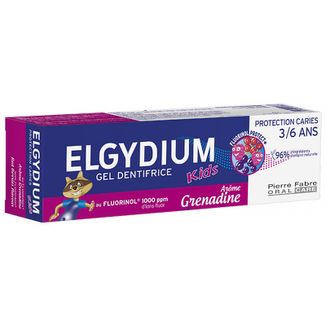 Elgydium Kids Fluorinol, przeciwpróchnicowa pasta do zębów dla dzieci 3-6 lat, malinowo-truskawkowa, 50 ml USZKODZONE OPAKOWANIE - zdjęcie produktu