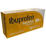 Ibuprofen Aurovitas 200 mg, 10 tabletek - miniaturka zdjęcia produktu