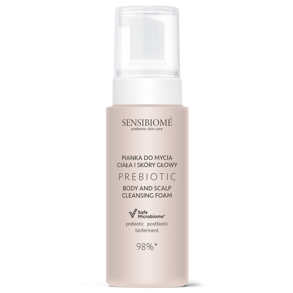 Flos-Lek Sensibiome Prebiotic Skin Care, Schaum zur Körperreinigung und Kopfhaut, 150 ml