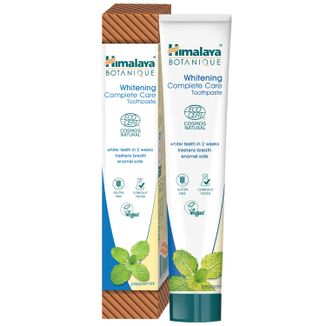 Himalaya Botaniq Complete Care, wybielająca pasta do zębów, mięta pieprzowa, bez fluoru, 75 ml - zdjęcie produktu