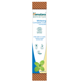 Himalaya Botaniq Complete Care, wybielająca pasta do zębów, mięta pieprzowa, bez fluoru, 75 ml - zdjęcie produktu