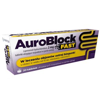 AuroBlock Fast 2 mg, 20 tabletek - zdjęcie produktu