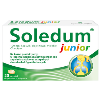 Soledum Junior 100 mg, 20 kapsułek - zdjęcie produktu