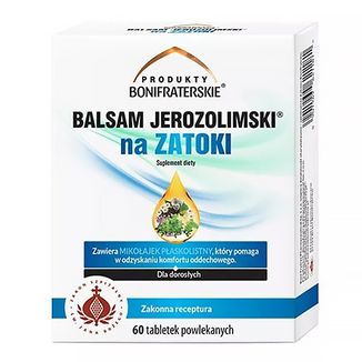 Produkty Bonifraterskie Balsam Jerozolimski na Zatoki, 60 tabletek powlekanych - zdjęcie produktu
