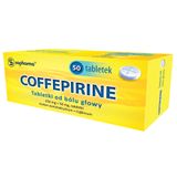 Coffepirine Tabletki od bólu głowy 450 mg + 50 mg, 50 tabletek - miniaturka zdjęcia produktu