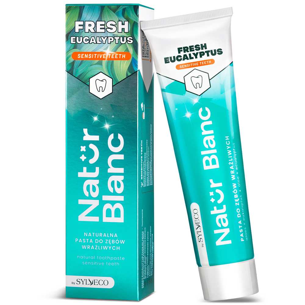 Nieznana Sylveco Natur Blanc, pasta do wrażliwych zębów, Fresh Eucalyptus, 100 g — Składniki i ocena