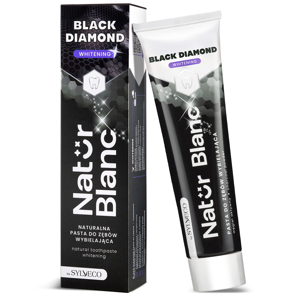 Nieznana Sylveco Natur Blanc, Zahnpasta aufhellend, Black Diamond, 100 g — Inhaltsstoffe und Bewertung