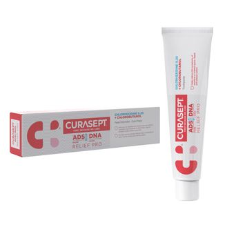 Curasept ADS DNA 720 Relief Pro, pasta do zębów z chlorheksydyną 0,20% i chlorobutanolem, 75 ml - zdjęcie produktu