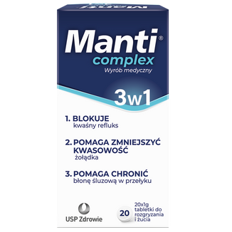 Manti Complex, 20 tabletek do rozgryzania i żucia - zdjęcie produktu