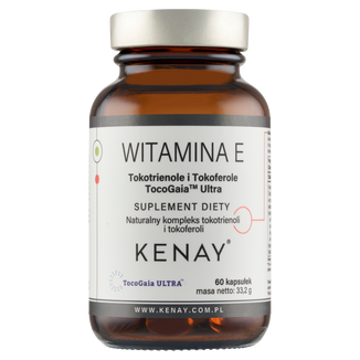 Kenay Witamina E Tokotrienole i Tokoferole TocoGaia ™ Ultra, 60 kapsułek - zdjęcie produktu