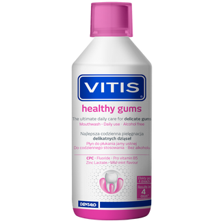 Vitis Healthy Gums, płyn do płukania jamy ustnej, bez alkoholu, 500 ml - zdjęcie produktu