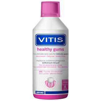 Vitis Healthy Gums, płyn do płukania jamy ustnej, bez alkoholu, 500 ml - zdjęcie produktu