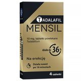 Tadalafil Mensil 10 mg, 4 tabletki powlekane USZKODZONE OPAKOWANIE - miniaturka zdjęcia produktu
