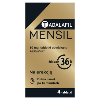 Tadalafil Mensil 10 mg, 4 tabletki powlekane - zdjęcie produktu