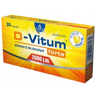 D-Vitum Forte 2000 j.m., 30 kapsułek - zdjęcie produktu