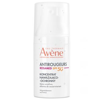Avene Antirougeurs Rosamed, koncentrat nawilżająco-ochronny, SPF 50+, 30 ml - zdjęcie produktu