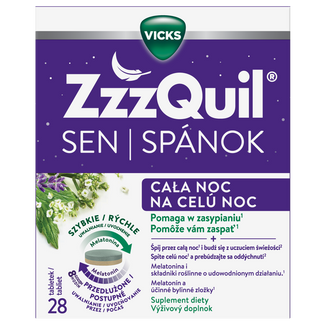 ZzzQuil Sen Cała Noc, 28 tabletek - zdjęcie produktu