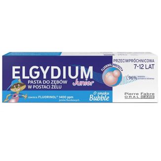 Elgydium Junior Bubble, pasta do zębów dla dzieci, 7-12 lat, 50 ml - zdjęcie produktu