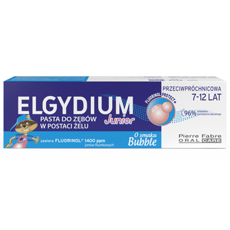 Elgydium Junior Bubble, pasta do zębów dla dzieci, 7-12 lat, 50 ml - zdjęcie produktu