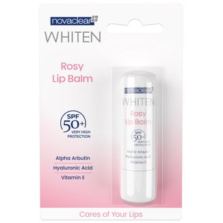 Novaclear Whiten Rosy Lip Balm, pomadka do ust, SPF 50+, 4,9 g - zdjęcie produktu