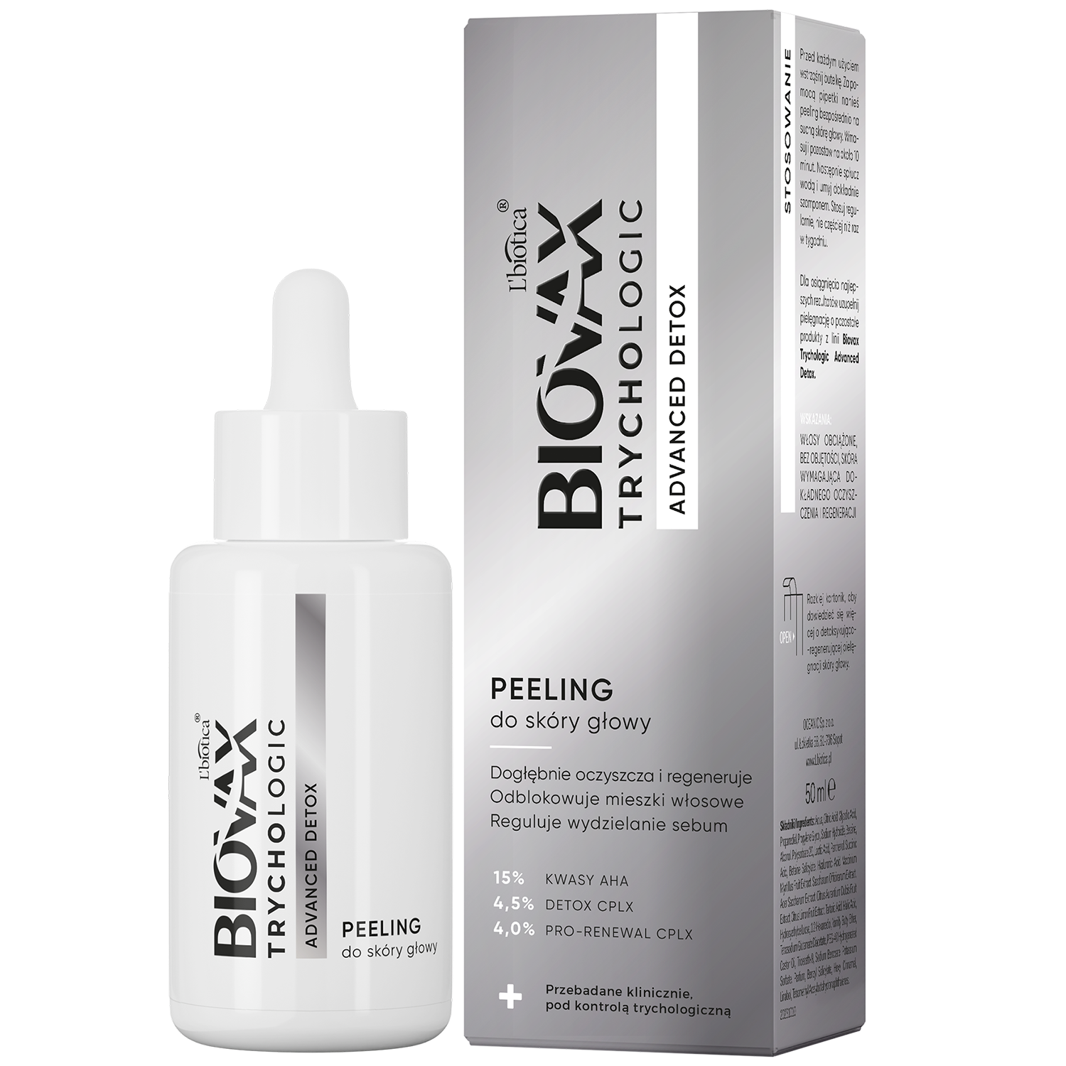 Biovax Biovax Trychologic Advanced Detox, peeling für die Kopfhaut, 50 ml — Inhaltsstoffe und Bewertung