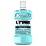 Listerine Cool Mint, płyn do płukania jamy ustnej, łagodny smak, bez alkoholu, 500 ml - miniaturka zdjęcia produktu