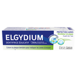 Elgydium, edukacyjna pasta do zębów z Kompleksem Fluorinol Protect+, barwiąca płytkę nazębna, dla dzieci od 7 lat i dorosłych, 50 ml USZKODZONE OPAKOWANIE - miniaturka zdjęcia produktu