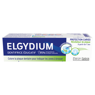 Elgydium, edukacyjna pasta do zębów barwiąca płytkę nazębna, dla dzieci od 7 lat i dorosłych, 50 ml USZKODZONE OPAKOWANIE - zdjęcie produktu