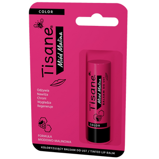 Tisane Color, balsam koloryzujący do ust, Miód Malina, 5,1 g USZKODZONE OPAKOWANIE Tisane Color, balsam koloryzujący do ust, Miód Malina, 5,1 g USZKODZONE OPAKOWANIE - zdjęcie produktu
