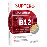 Suptero Liposomalna Witamina B12 Multicomplex, 30 kapsułek - miniaturka zdjęcia produktu