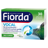 Fiorda Vocal, smak owoców leśnych, 30 pastylek do ssania - miniaturka zdjęcia produktu