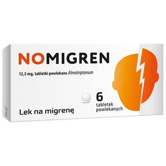 Nomigren 12,5mg, 6 tabletek powlekanych USZKODZONE OPAKOWANIE - zdjęcie produktu