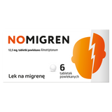 Nomigren 12,5 mg, 6 tabletek powlekanych - miniaturka zdjęcia produktu