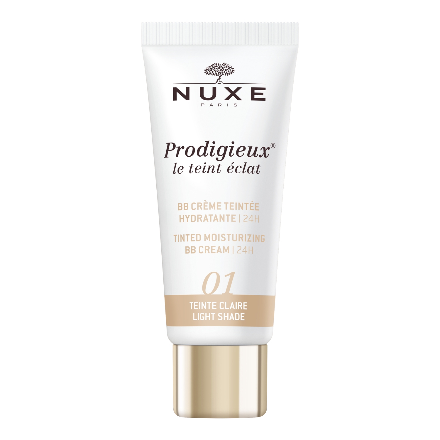 Nieznana Nuxe Prodigieux, nawilżający krem BB, odcień jasny 01, 30 ml — Składniki i ocena