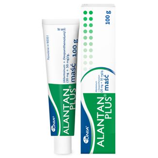 Alantan Plus (20 mg + 50 mg)/g, maść, 100 g - zdjęcie produktu