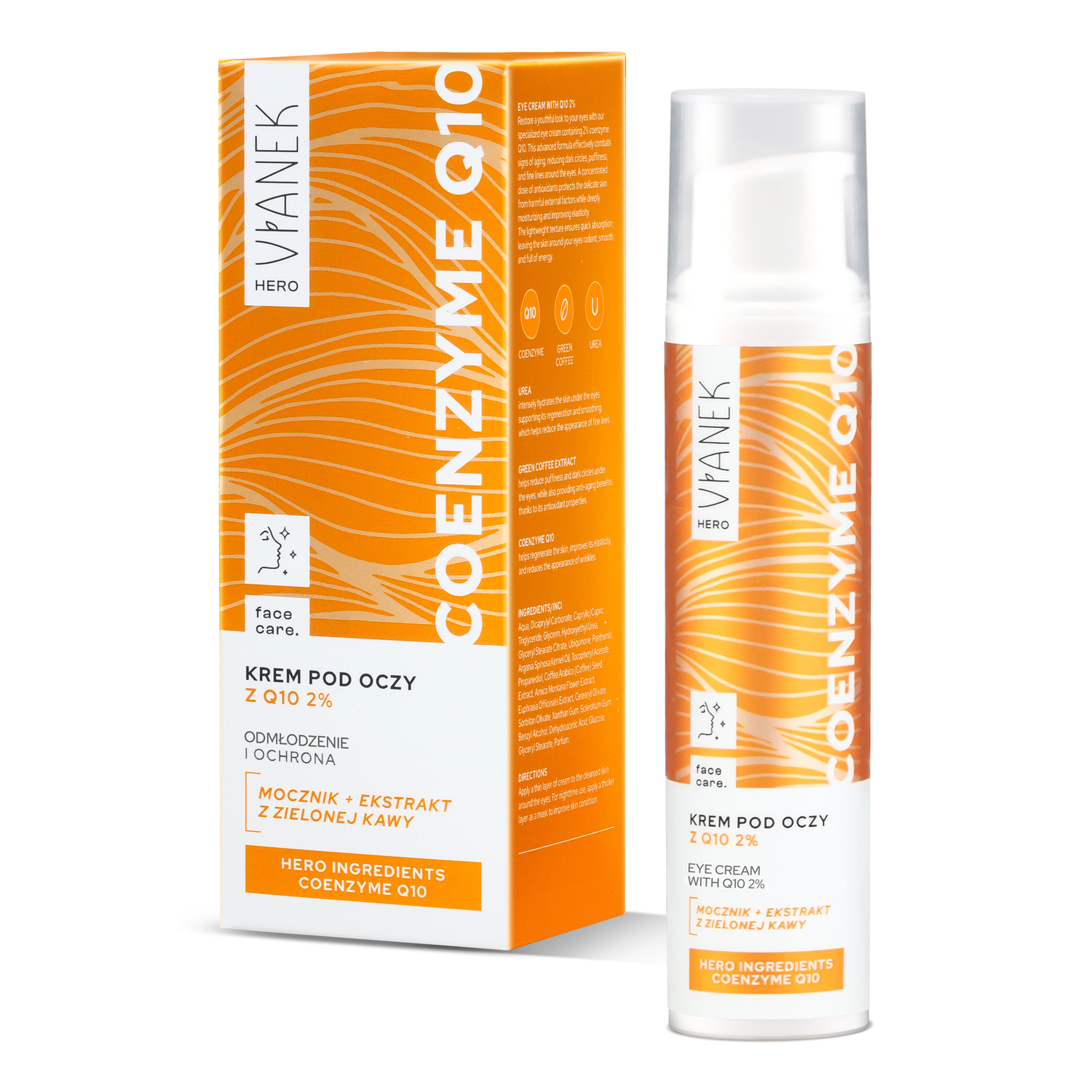 Vianek Hero Coenzyme Q10, Augencreme z mit Coenzym Q10, 15 ml