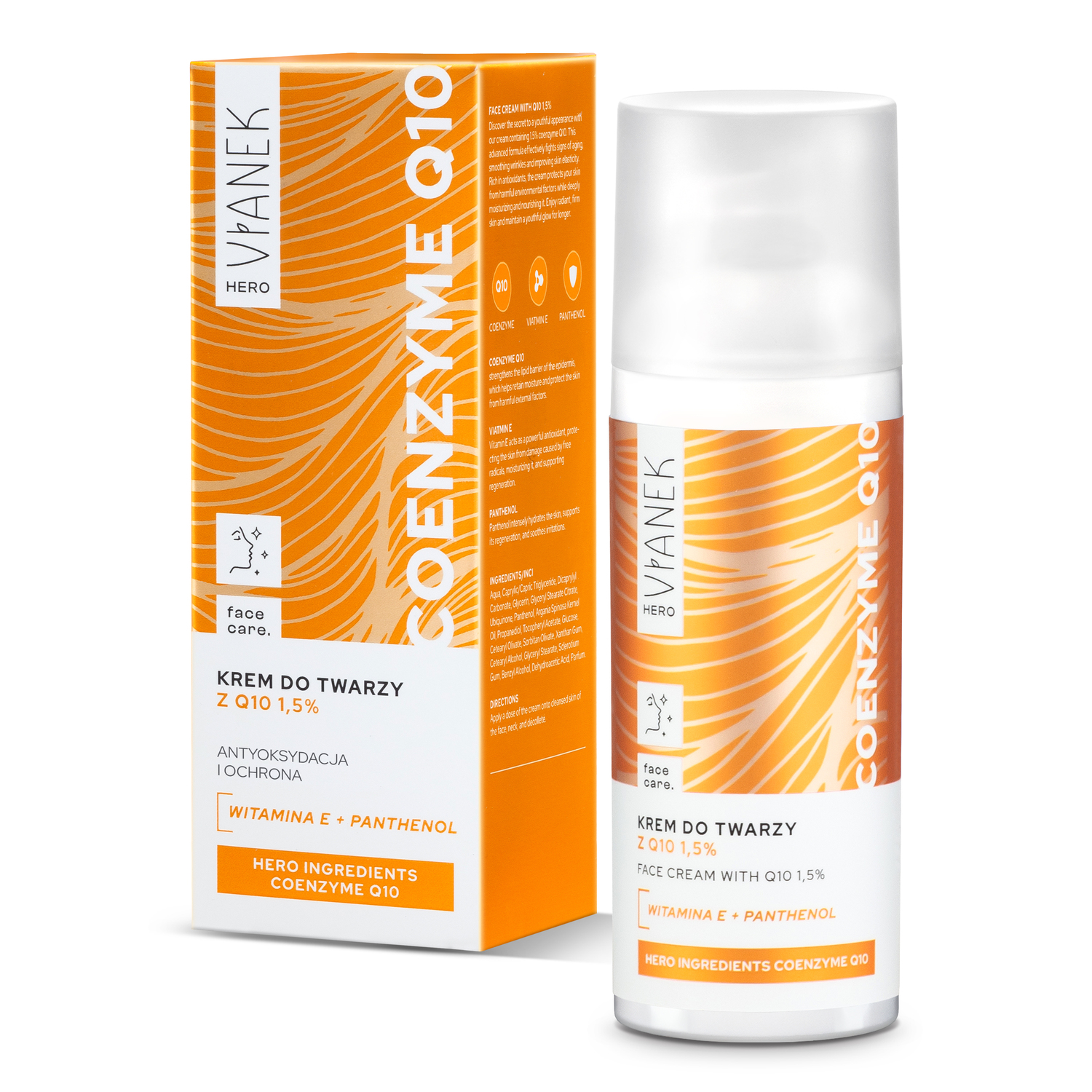 Vianek Vianek Hero Coenzyme Q10, Gesichtscreme z mit Coenzym Q10, 50 ml — Inhaltsstoffe und Bewertung