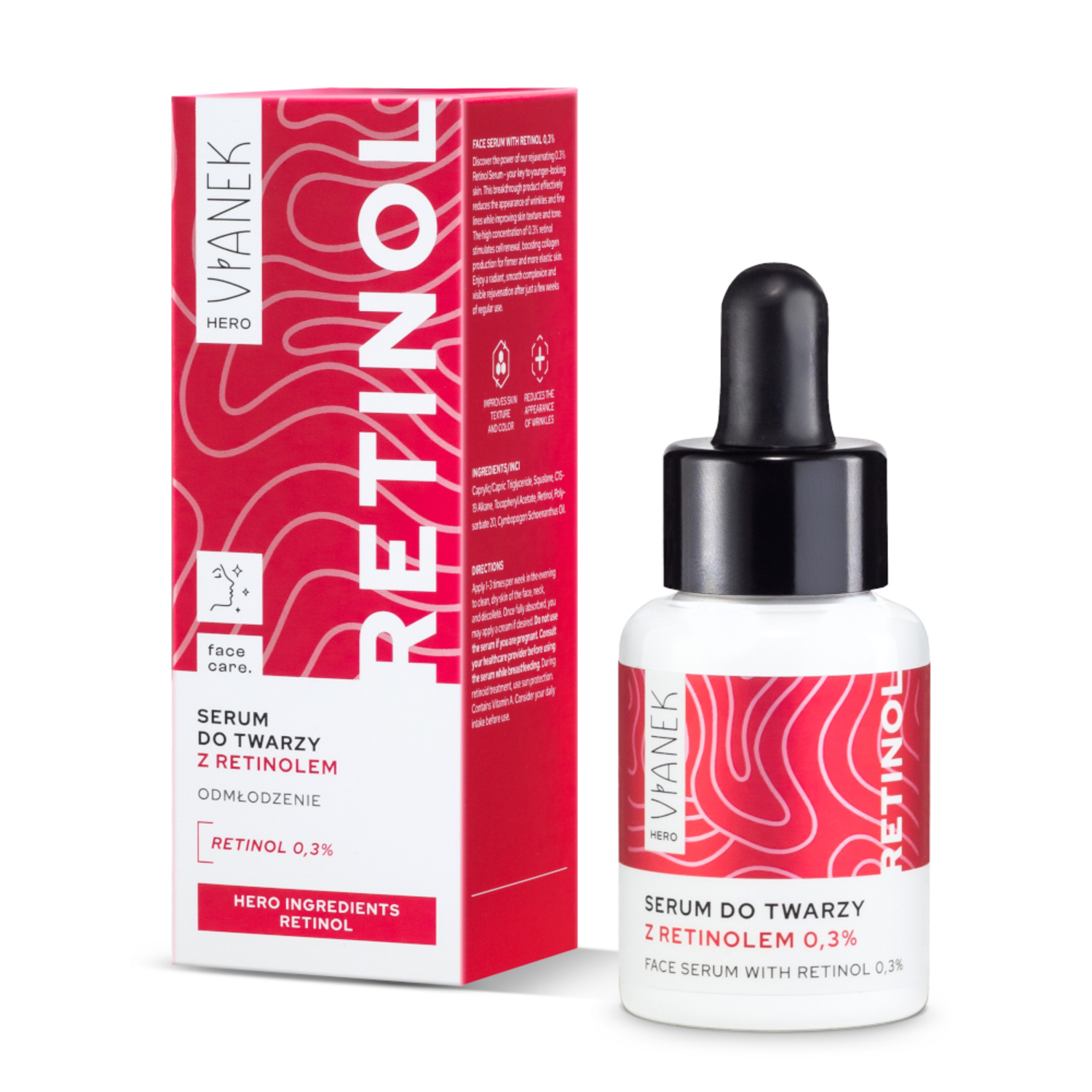 Vianek Vianek Hero Retinol, Gesichtsserum mit Retinol, 30 ml — Inhaltsstoffe und Bewertung