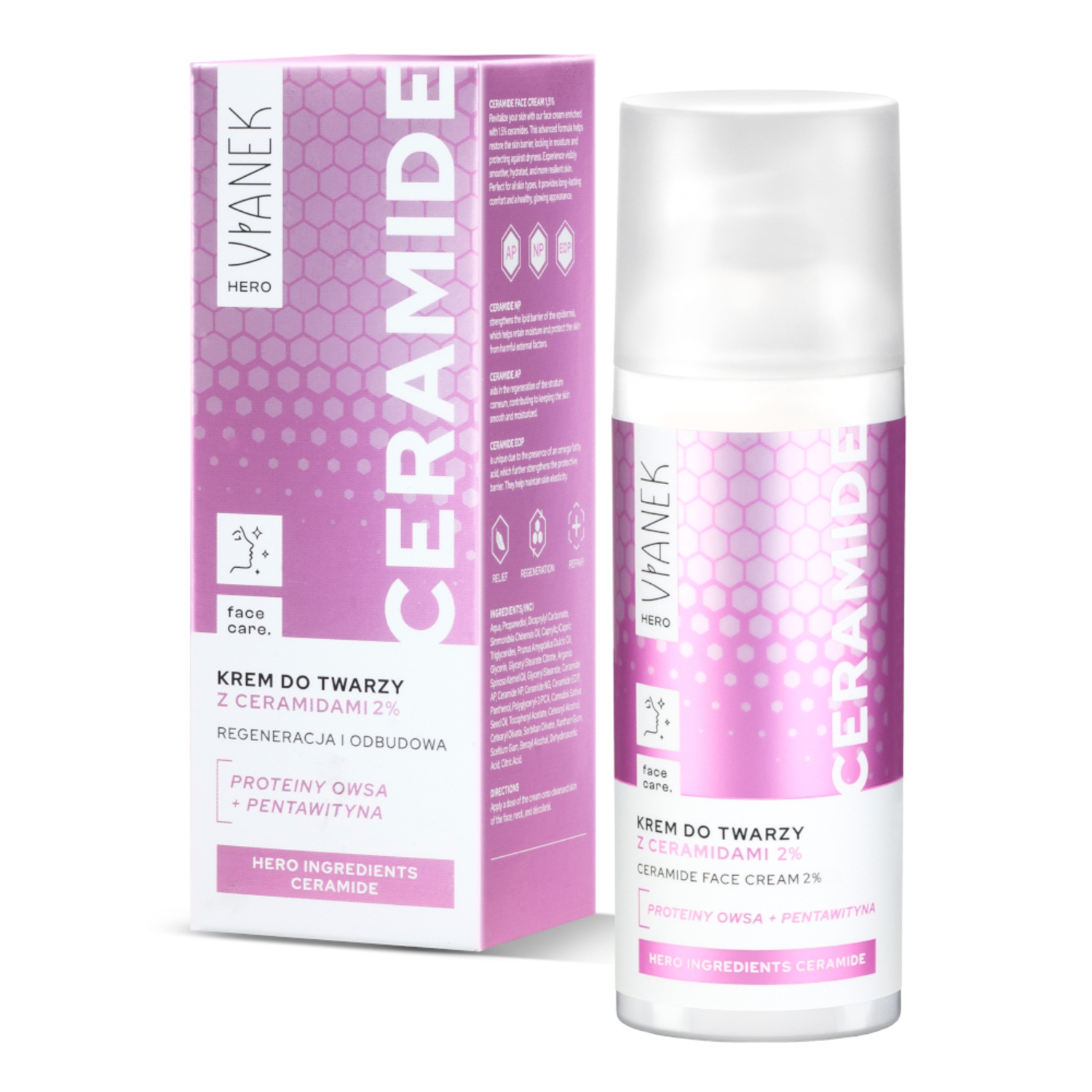 Vianek Vianek Hero Ceramide, Gesichtscreme mit Ceramiden, 50 ml — Inhaltsstoffe und Bewertung