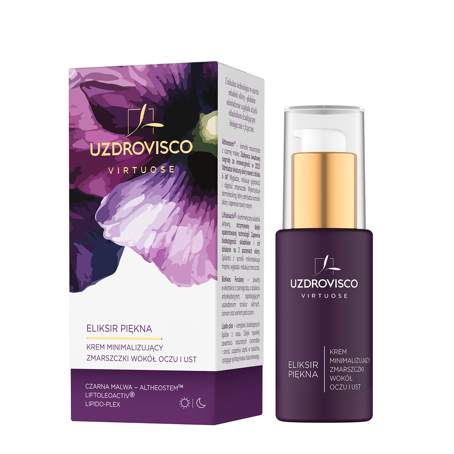 Uzdrovisco Uzdrovisco Virtuose Eliksir Piękna, krem minimalizujący zmarszczki wokół oczu i ust, 30 ml — Inhaltsstoffe und Bewertung