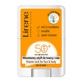 Lirene, witaminowy sztyft do twarzy i ciała, dla dzieci i dorosłych, SPF 50+, 15 g - miniaturka zdjęcia produktu