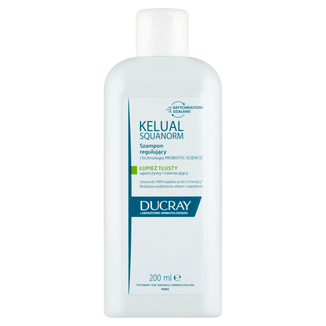 Ducray Kelual Squanorm, szampon przeciwłupieżowy, łupież tłusty, 200 ml - zdjęcie produktu