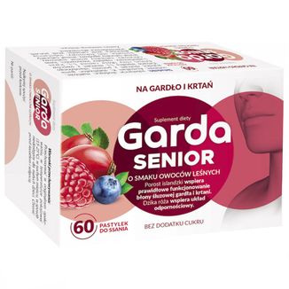 Garda Senior, smak owoców leśnych, 60 pastylek do ssania - zdjęcie produktu