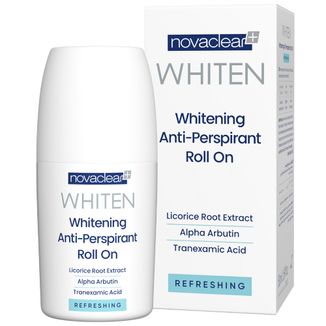Novaclear Whiten Whitening Refreshing, odświeżający antyperspirant w kulce, 50 ml Novaclear Whiten Whitening Refreshing, odświeżający antyperspirant w kulce, 50 ml - zdjęcie produktu