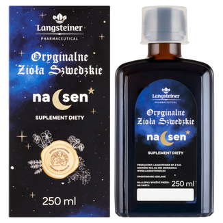 Langsteiner Oryginalne Zioła Szwedzkie Na sen, 250 ml KRÓTKA DATA Langsteiner Oryginalne Zioła Szwedzkie Na sen, 250 ml KRÓTKA DATA - zdjęcie produktu