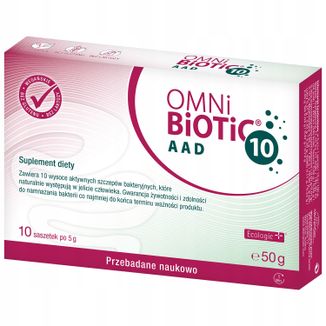 OmniBiotic 10 AAD, proszek, 5 g x 10 saszetek - zdjęcie produktu