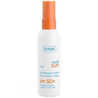 Ziaja Sopot Sun, krem nawilżający do twarzy i ciała, SPF 50+, 90 ml - zdjęcie produktu